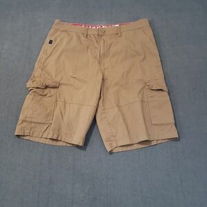 Monument Shorts Mens 36 Khaki Flex Tech Cargo Stretch Performance